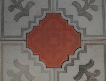 Тротуарная плитка Лист осени, 300*300*30, цвет серый